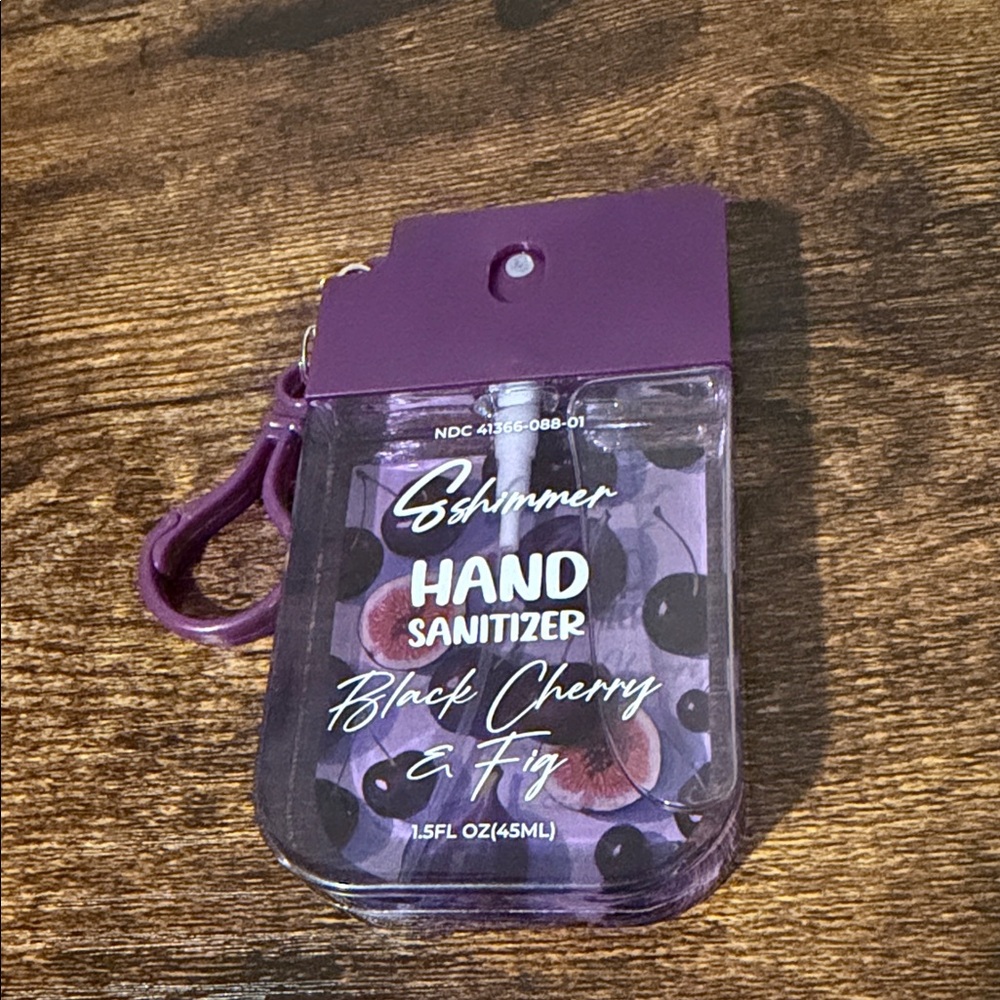 Purple Hand Sanitizer with Clip